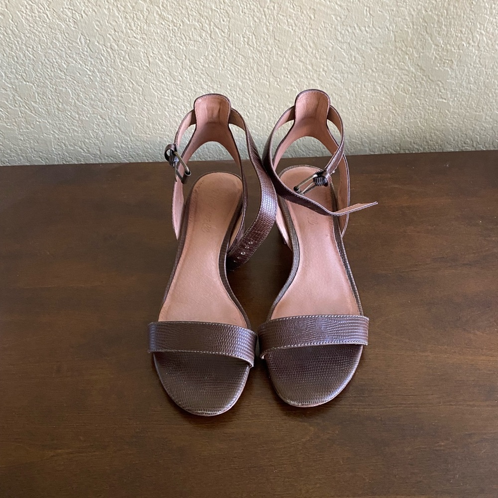 🎉Host Pick 🎉Madewell Ankle Strap Heel shoes, gently used